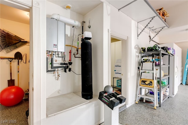 7520 Captains Harbor Dr, Las Vegas, NV 89117 - exercise room featuring water heater