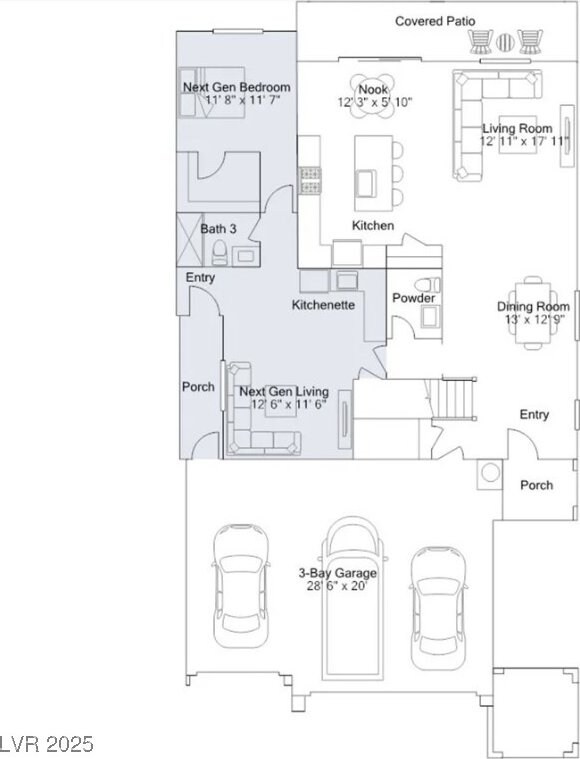 1289 Valencia Cliffs Ave, Henderson, NV 89012 - view of home floor plan