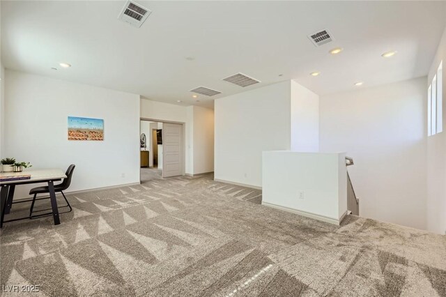 1289 Valencia Cliffs Ave, Henderson, NV 89012 - office area featuring light carpet and recessed lighting