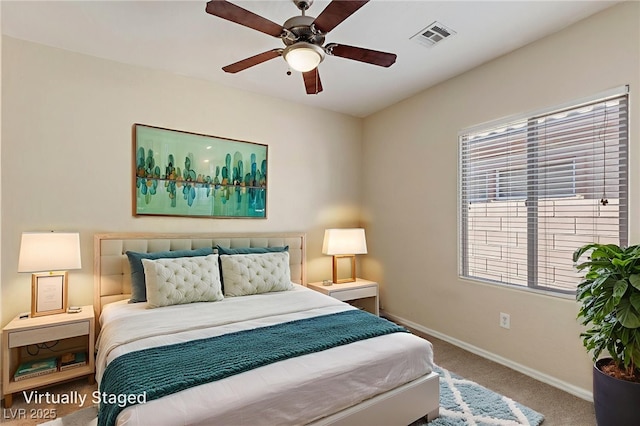 4117 Gliding Gulls Ave, North Las Vegas, NV 89084 - bedroom featuring carpet floors and ceiling fan