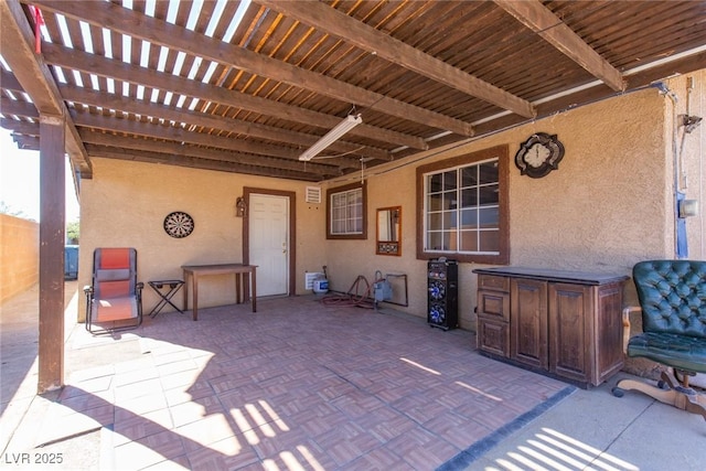 3308 Tabor Ave, North Las Vegas, NV 89030 - view of patio / terrace featuring a pergola