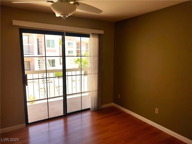 1940 Las Palmas Ln Unit 272, Laughlin, NV 89029 - unfurnished room featuring ceiling fan and wood finished floors