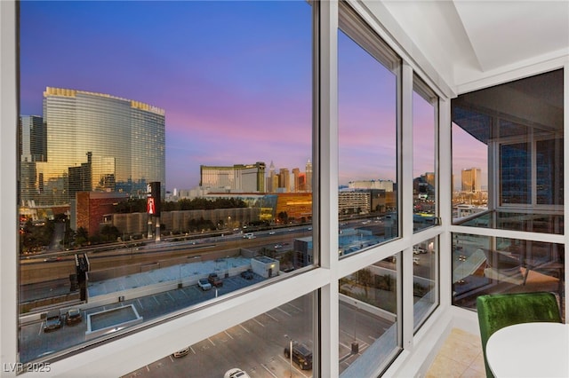4525 Dean Martin Dr Unit 1007, Las Vegas, NV 89103 - sunroom with a skyline view