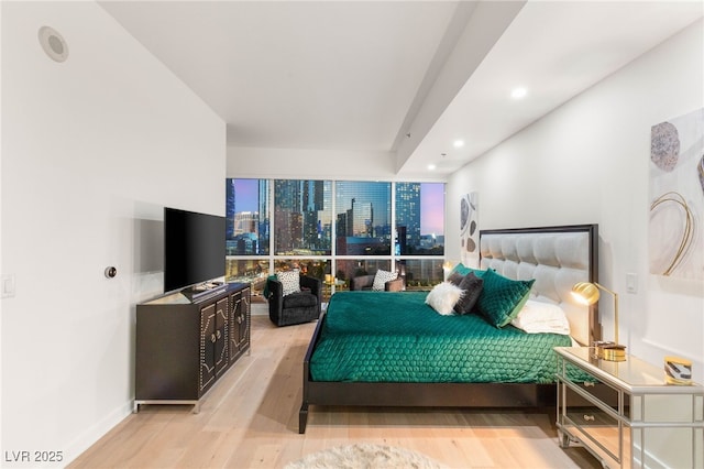 4525 Dean Martin Dr Unit 1007, Las Vegas, NV 89103 - bedroom with wood finished floors and recessed lighting
