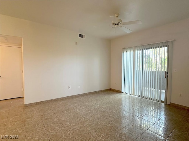 45 Maleena Mesa St Unit 211, Henderson, NV 89074 - tiled empty room with ceiling fan and baseboards