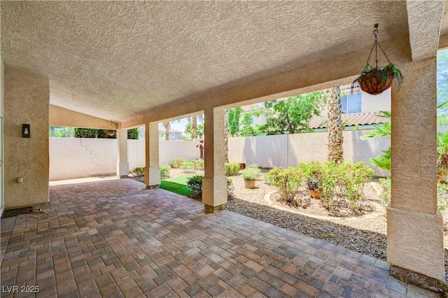 10921 Calcedonian St, Las Vegas, NV 89141 - fenced backyard featuring a patio