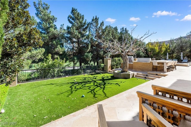30 Augusta Canyon Way, Las Vegas, NV 89141 - view of yard with a patio
