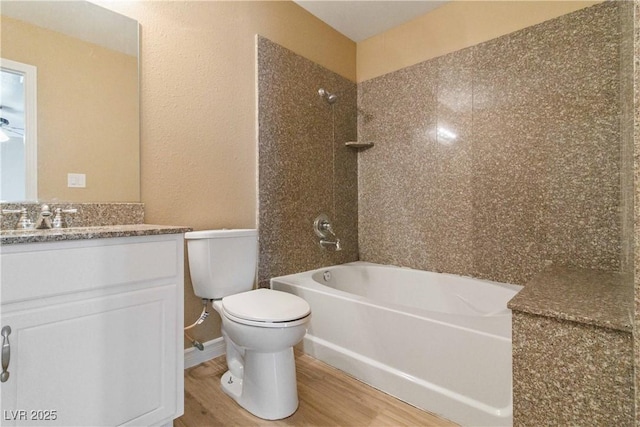 2451 N Rainbow Blvd Unit 1091, Las Vegas, NV 89108 - bathroom featuring vanity, wood finished floors, and tub / shower combination