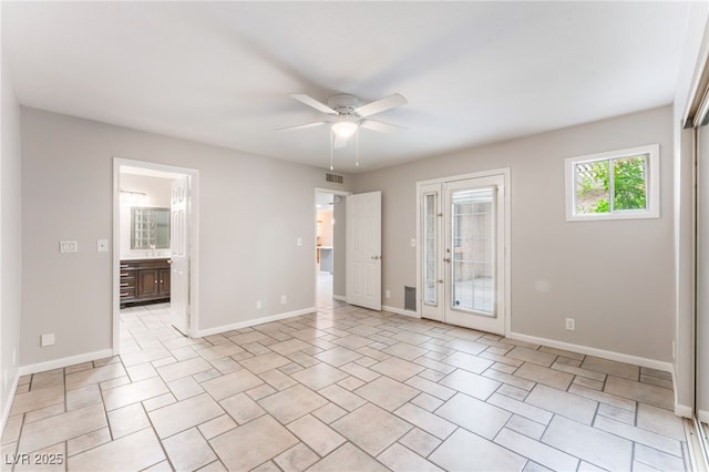 2486 Sabado St, Las Vegas, NV 89121 - unfurnished room with ceiling fan and light tile patterned floors