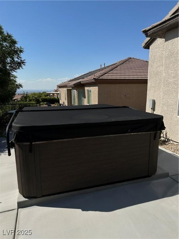 2257 Turner Falls St, Henderson, NV 89044 - view of patio featuring a hot tub