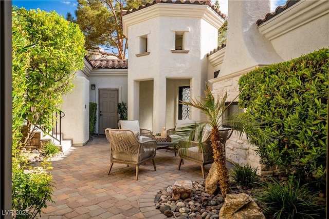 11830 Kingsbarns Ct, Las Vegas, NV 89141 - view of patio featuring an outdoor living space