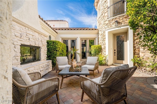 11830 Kingsbarns Ct, Las Vegas, NV 89141 - view of patio / terrace featuring an outdoor living space