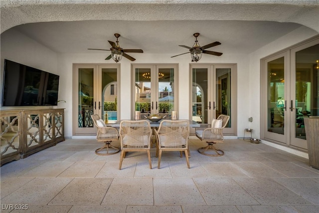 11830 Kingsbarns Ct, Las Vegas, NV 89141 - sunroom / solarium with french doors