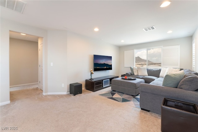 12478 Dolan Point St, Las Vegas, NV 89138 - living area with light carpet and recessed lighting