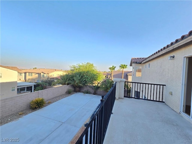 7428 Timber Run St, Las Vegas, NV 89149 - patio / terrace with a fenced backyard, a residential view, and a patio