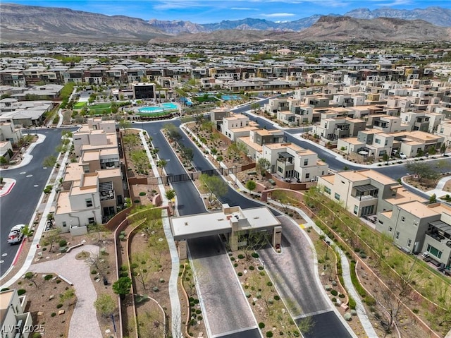 4122 Yucca Bloom St Unit 0, Las Vegas, NV 89135 - aerial view of property and surrounding area featuring nearby suburban area and mountains