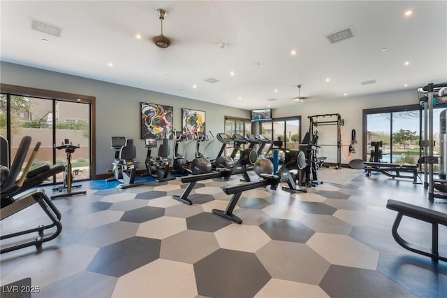 4122 Yucca Bloom St Unit 0, Las Vegas, NV 89135 - gym with recessed lighting
