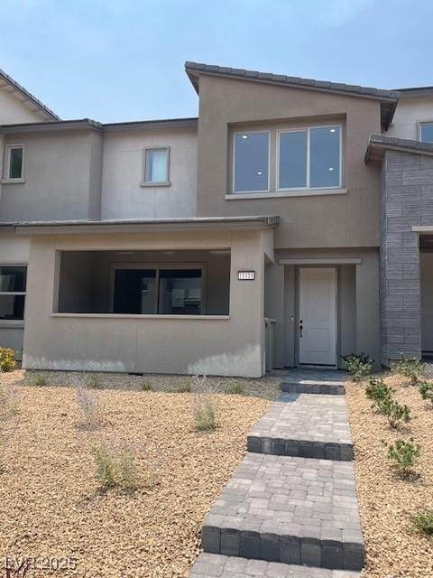 11418 Crimson Ledge Ave, Las Vegas, NV 89138 - view of front facade with stucco siding