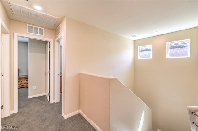 619 Harmony Rock Ave, North Las Vegas, NV 89081 - hall featuring an upstairs landing and carpet flooring