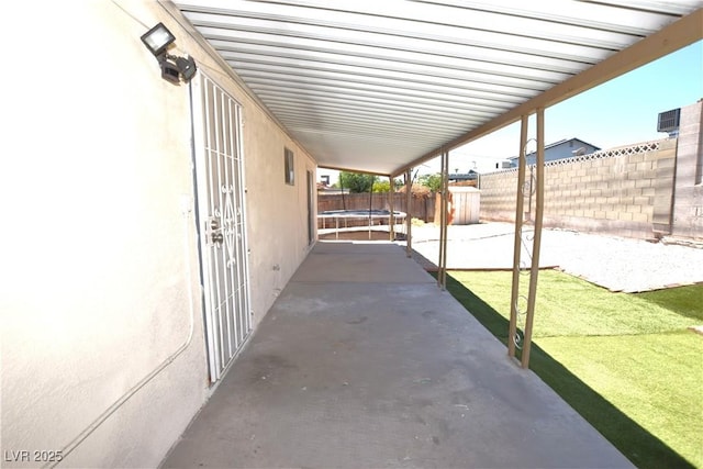 3323 Bancroft Cir, Las Vegas, NV 89121 - fenced backyard with a trampoline and a patio