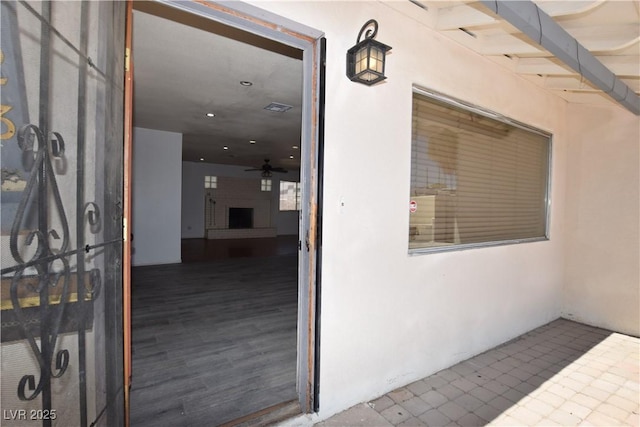 3323 Bancroft Cir, Las Vegas, NV 89121 - property entrance featuring stucco siding
