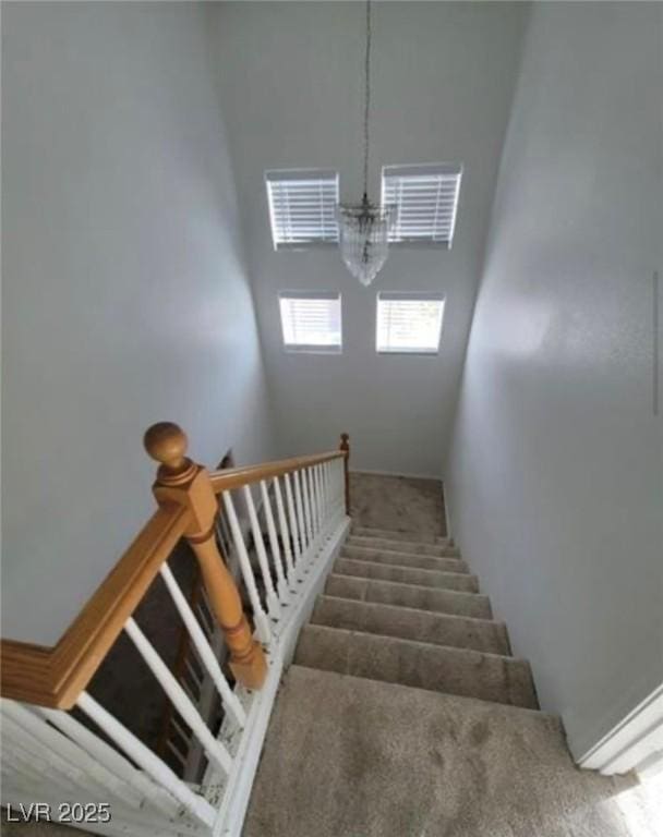 7879 Villa Pintura Ave, Las Vegas, NV 89131 - stairs with a high ceiling
