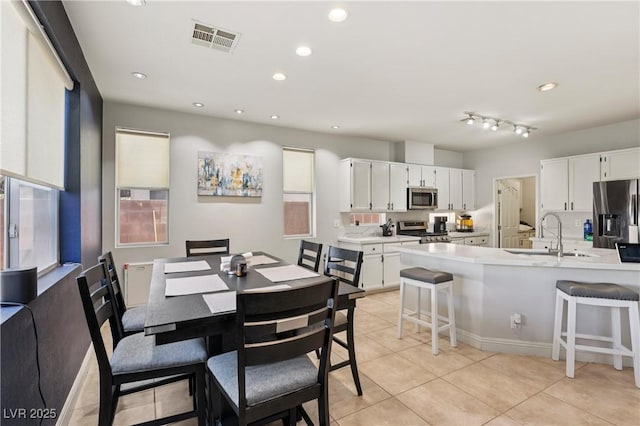 217 Turkey Creek Way, Henderson, NV 89074 - dining area featuring light tile patterned floors and recessed lighting