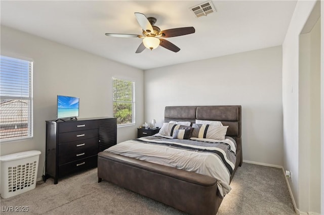 217 Turkey Creek Way, Henderson, NV 89074 - bedroom featuring light carpet and ceiling fan
