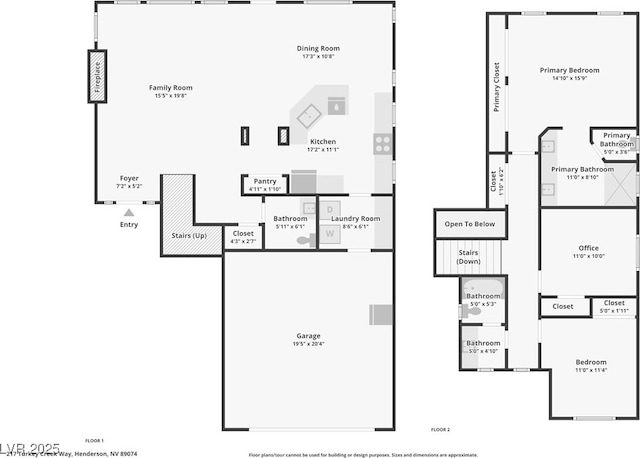 217 Turkey Creek Way, Henderson, NV 89074 - view of property floor plan