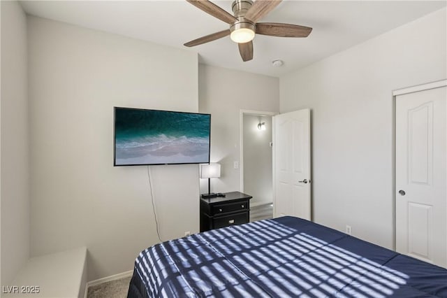 217 Turkey Creek Way, Henderson, NV 89074 - carpeted bedroom featuring baseboards and a ceiling fan