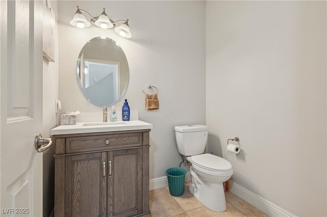 217 Turkey Creek Way, Henderson, NV 89074 - half bathroom with vanity and tile patterned floors