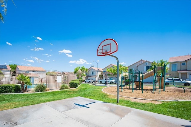 7388 Agonis St, Las Vegas, NV 89113 - view of basketball court with a residential view