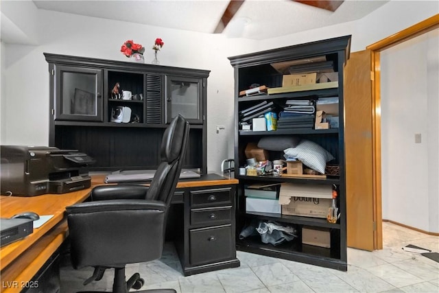 9109 Anchor Cove Ct, Las Vegas, NV 89117 - office with light marble finish flooring