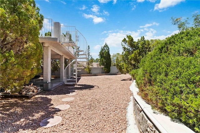 9109 Anchor Cove Ct, Las Vegas, NV 89117 - view of yard with stairway and a patio area