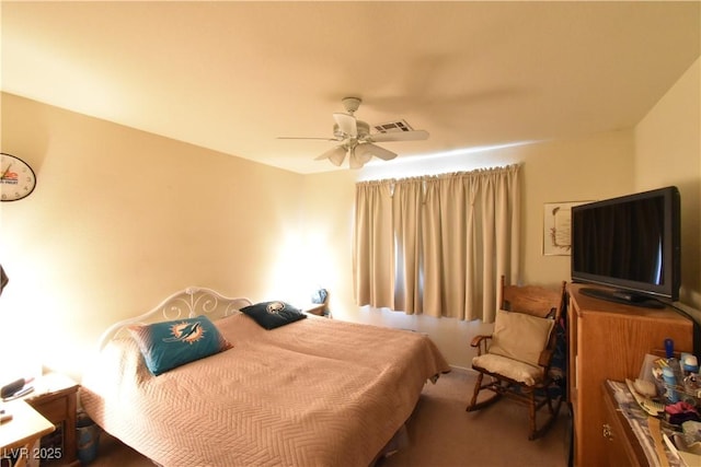 5105 Wildroot Rd, Las Vegas, NV 89130 - bedroom featuring a ceiling fan and carpet floors