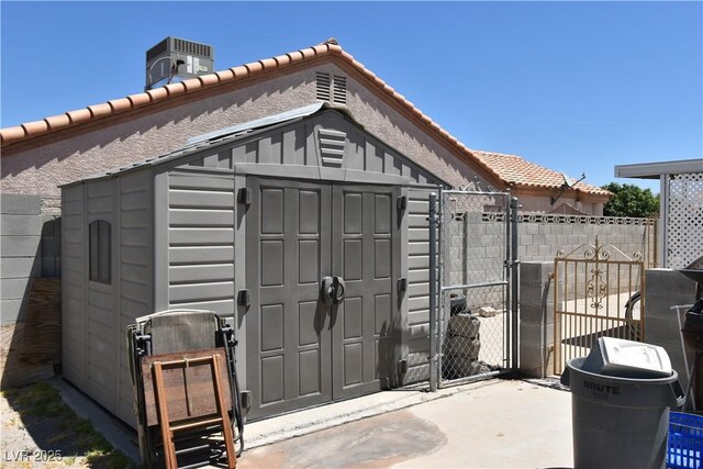 5105 Wildroot Rd, Las Vegas, NV 89130 - view of shed with a gate