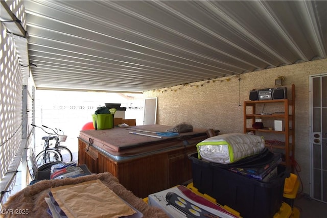 5105 Wildroot Rd, Las Vegas, NV 89130 - wooden deck featuring a hot tub