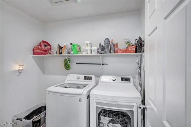 6322 Highledge St, North Las Vegas, NV 89081 - washroom with washing machine and clothes dryer