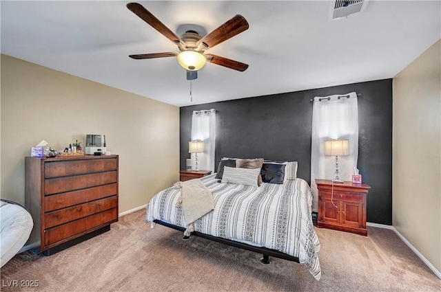 6322 Highledge St, North Las Vegas, NV 89081 - carpeted bedroom with baseboards and ceiling fan