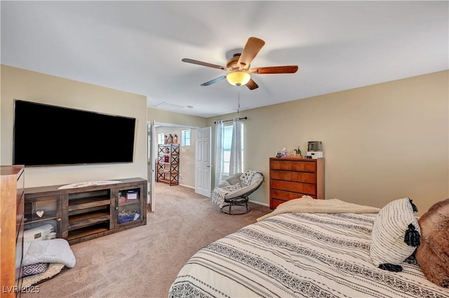 6322 Highledge St, North Las Vegas, NV 89081 - bedroom featuring carpet and ceiling fan