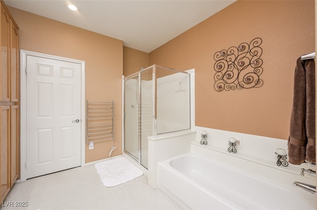 3251 Pheasant Hills Way, Laughlin, NV 89029 - bathroom featuring a shower stall and a garden tub