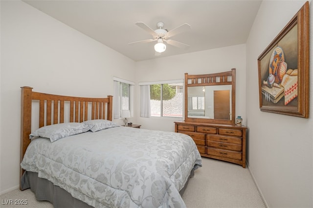 3251 Pheasant Hills Way, Laughlin, NV 89029 - bedroom with light colored carpet and ceiling fan