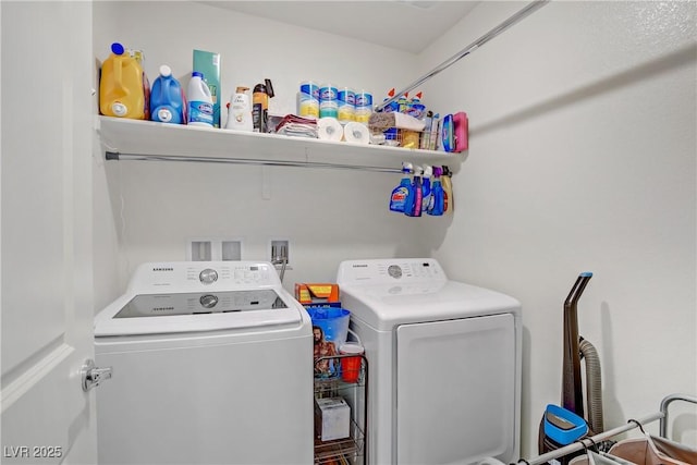 6831 Crimson Shadow St, North Las Vegas, NV 89086 - laundry area featuring separate washer and dryer