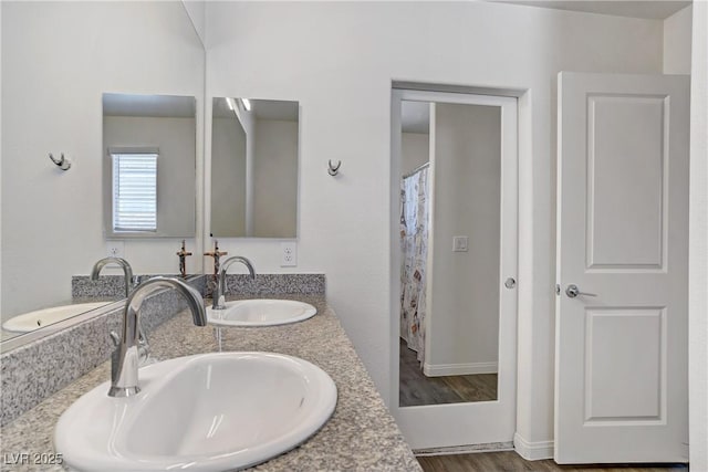 6831 Crimson Shadow St, North Las Vegas, NV 89086 - bathroom with double vanity