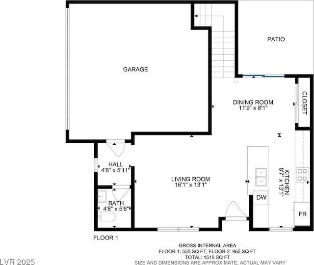 6831 Crimson Shadow St, North Las Vegas, NV 89086 - view of home floor plan