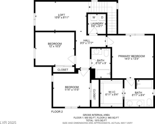 6831 Crimson Shadow St, North Las Vegas, NV 89086 - view of home floor plan