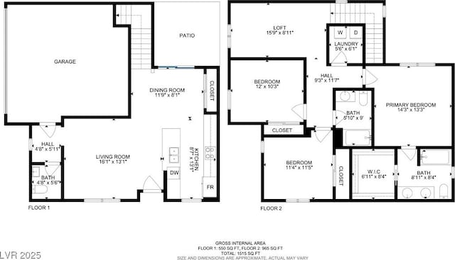 6831 Crimson Shadow St, North Las Vegas, NV 89086 - view of property floor plan