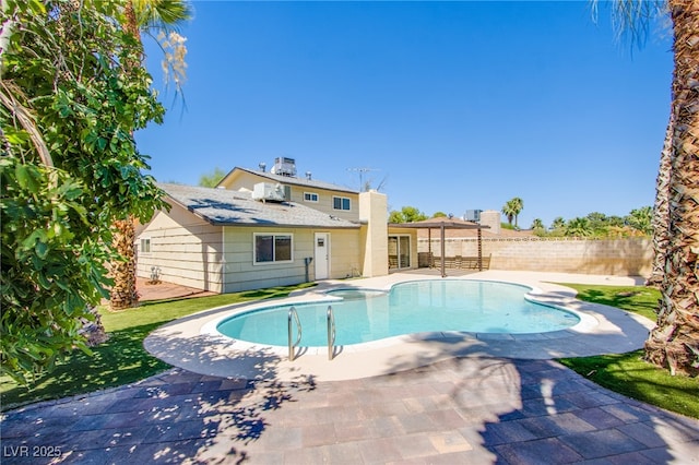 4307 Lucas Ave, Las Vegas, NV 89120 - view of pool with a patio area and a fenced backyard