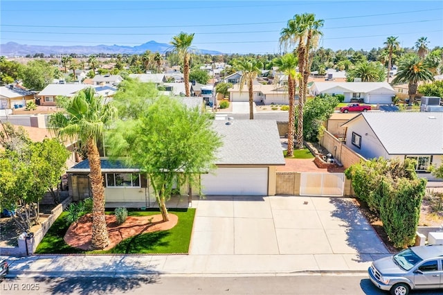 4307 Lucas Ave, Las Vegas, NV 89120 - aerial view of residential area with a mountain backdrop
