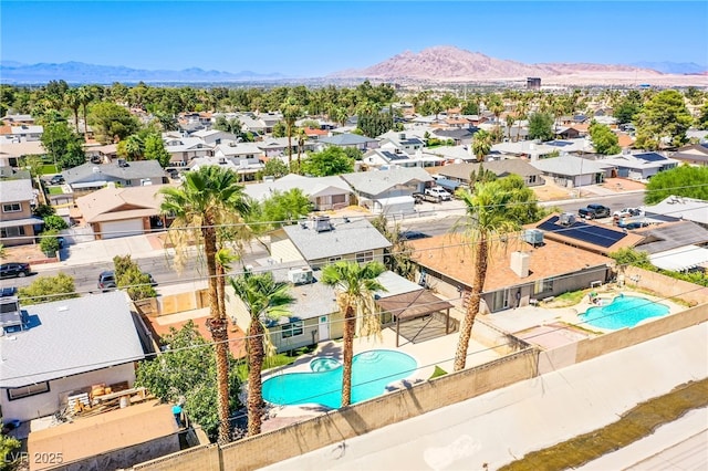 4307 Lucas Ave, Las Vegas, NV 89120 - aerial perspective of suburban area with a mountainous background